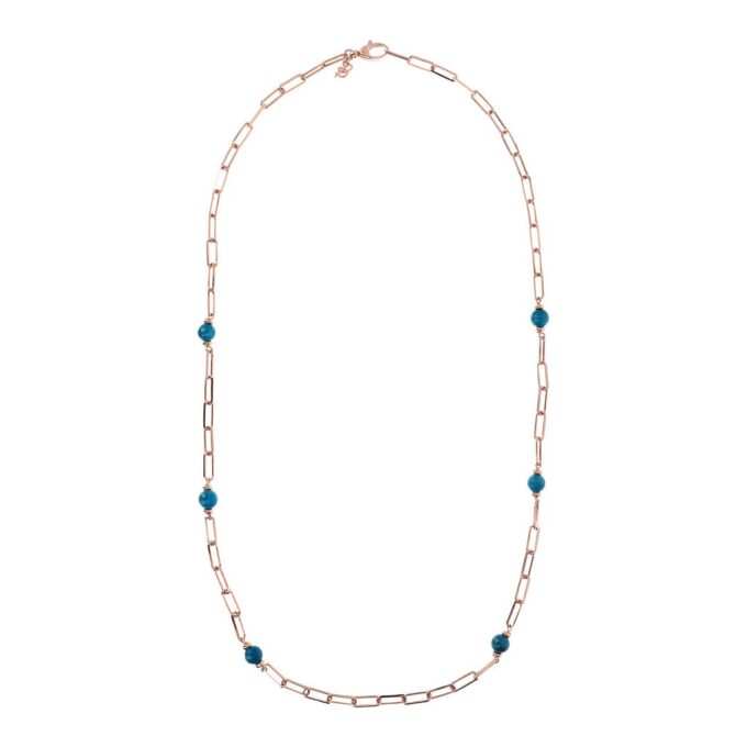 Collana Bronzallure San Valentino Catena Cuori Maglia Ovale