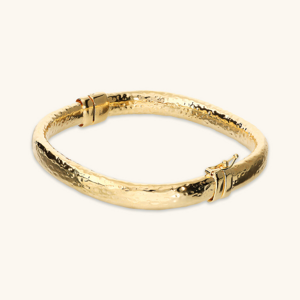 ETRUSCA Bracciale Rigido Quadrato Martellato  WSET00877.YG