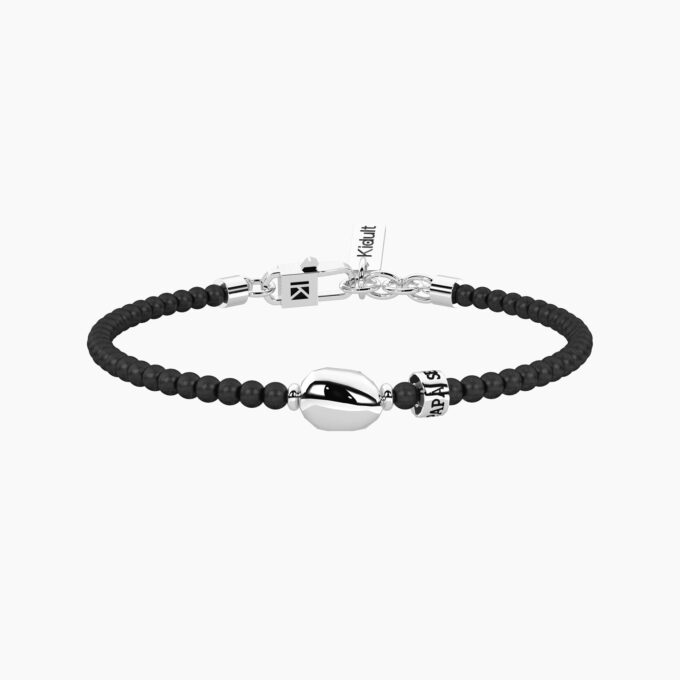 KIDULT Bracciale per papà regolabile in acciaio e gunmetal PapÀ | unicitÀ 732356